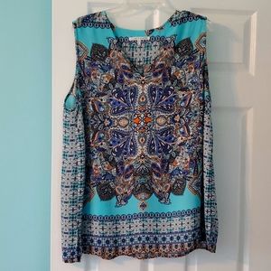 Womens Plus 2x Violet & Claire Sleeveless Polyester Lightweight Top